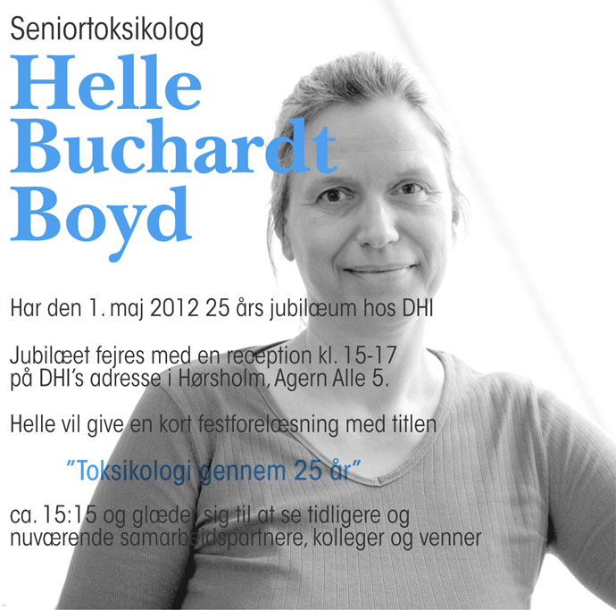 Seniortoksikolog Helle Buchardt Boyd Har 25 års jubilæum hos DHI